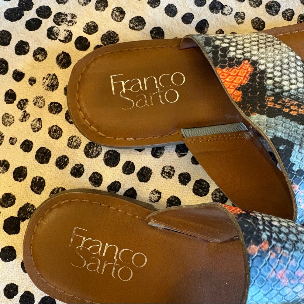 Franco Sarto | Snake Skin Sandals - Picture 3 of 6